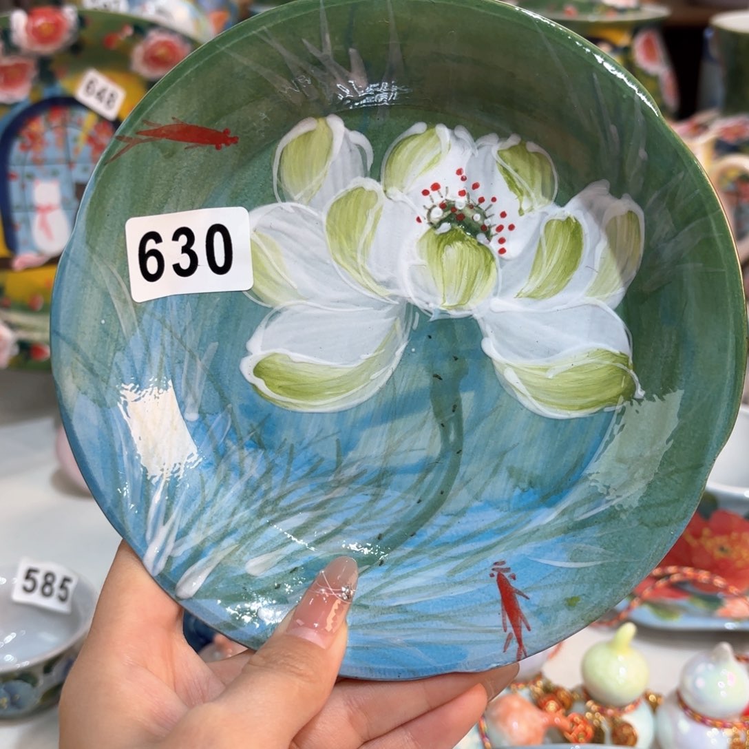 景德镇手绘高温釉下彩陶瓷茶具