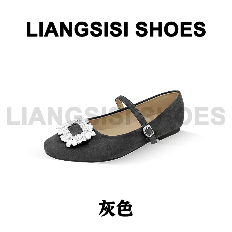 梁思思SHOES新款时尚百搭软底玛丽珍单鞋-372-2