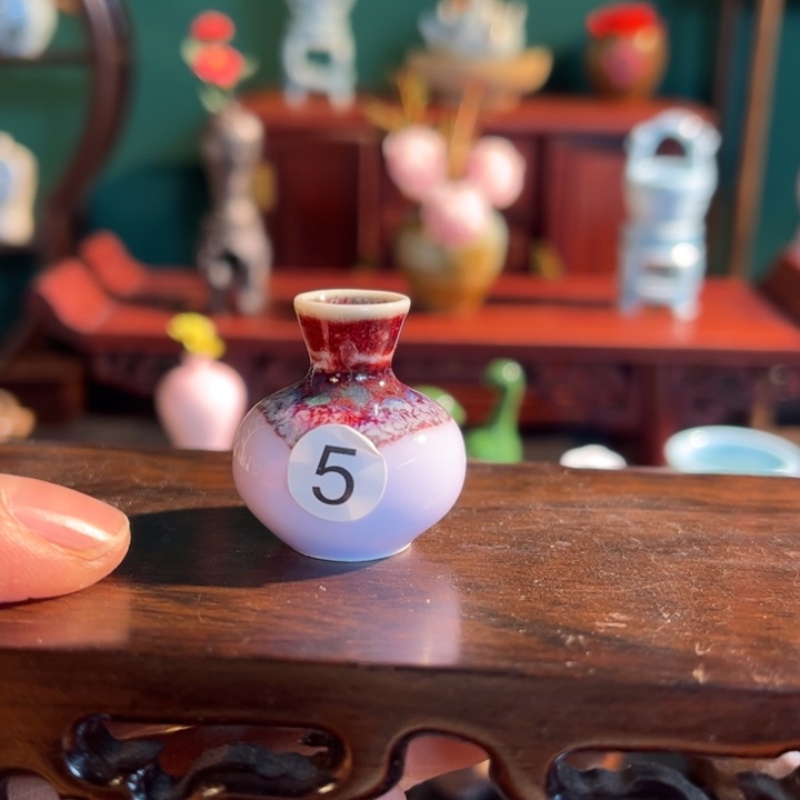 摆件微陶老王迷你拉坯花瓶