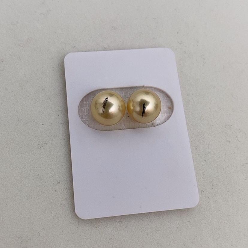 【闪购商品】未镶嵌9.9mm干枯对珠大白海水珍珠毅**莲