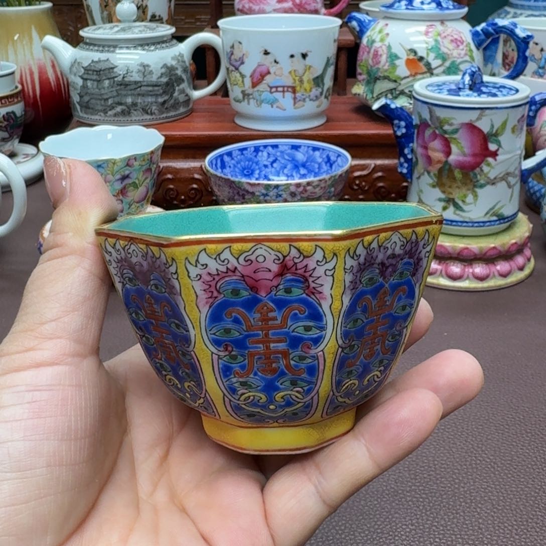 瓷片景德镇仿古手工制作精品展示