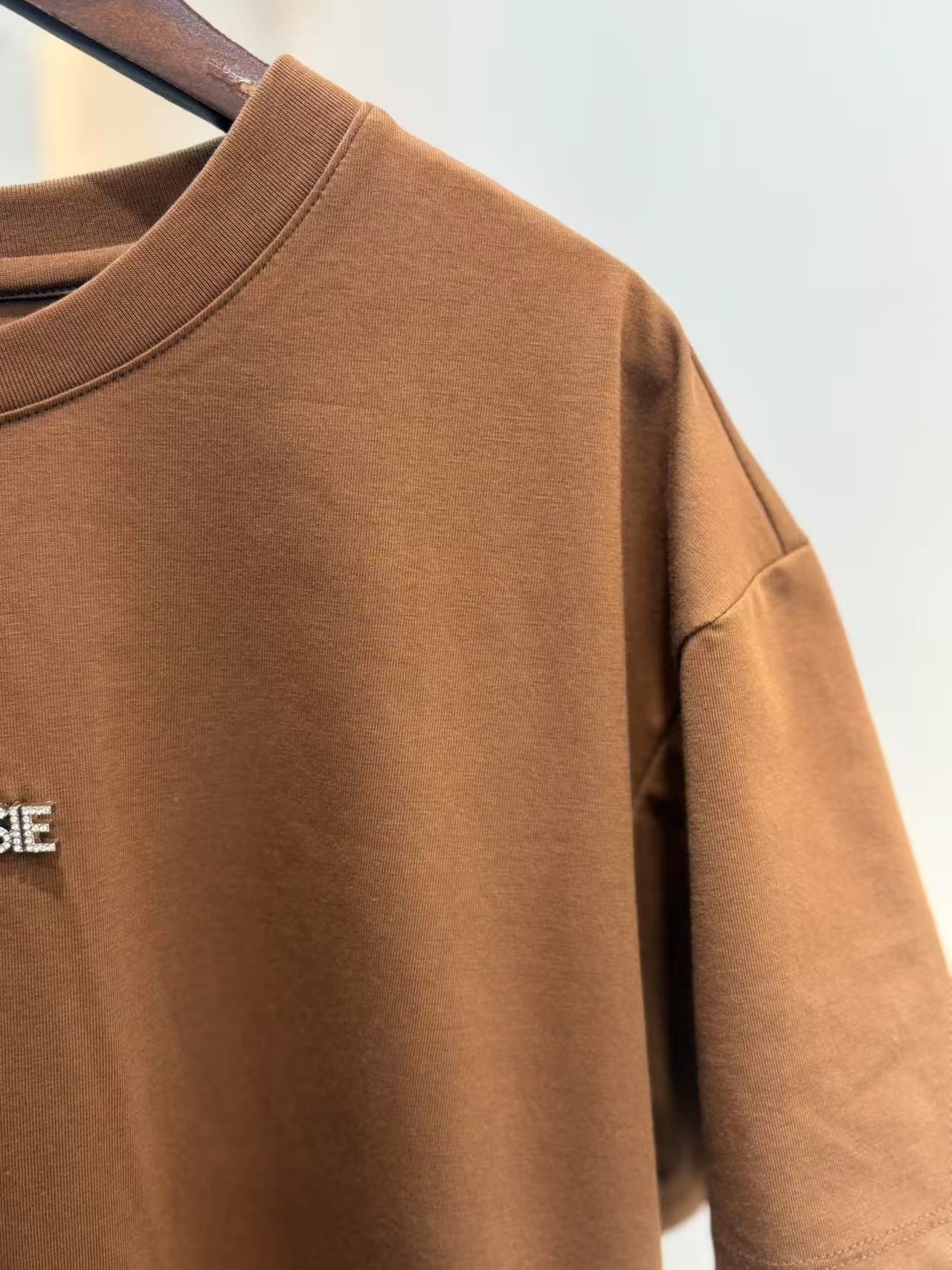 【十一】索罗娜咖休闲宽松色短袖T恤百搭时尚休闲上衣25LSH003