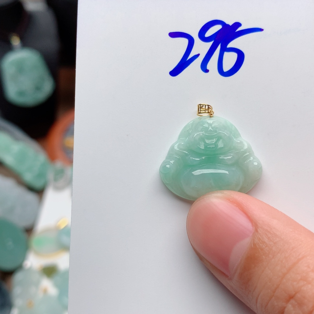 翡翠颈饰18K金镶嵌海****香吊坠