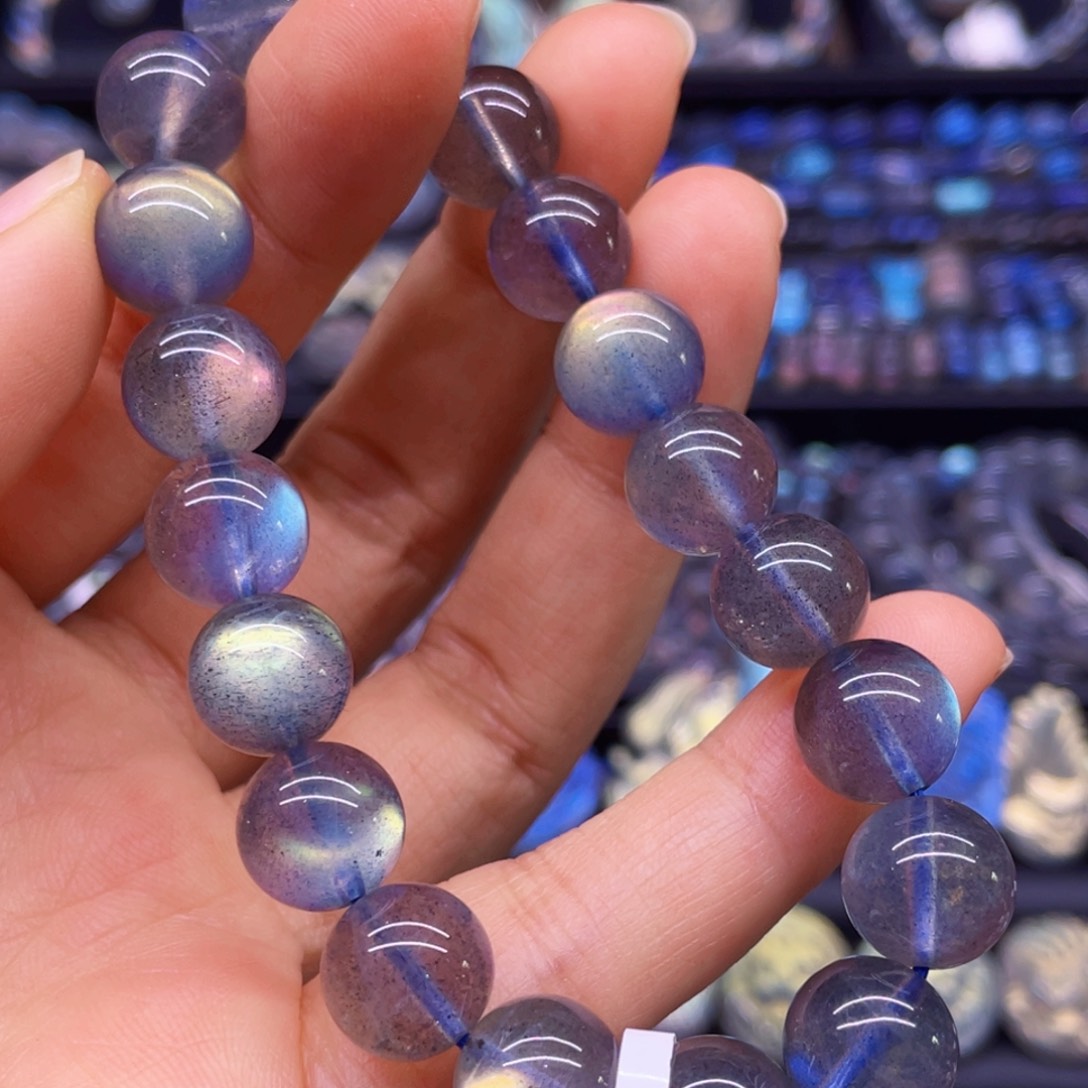 未镶嵌手串长石只***肖10.4左右