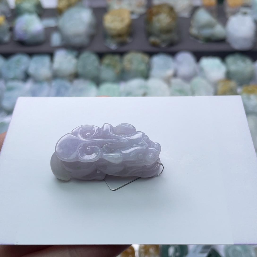 翡翠颈饰未镶嵌貔貅
