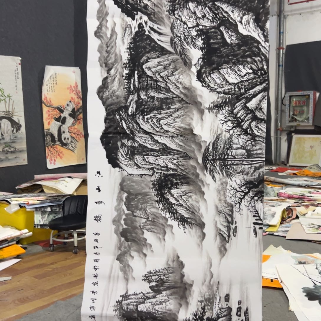 国画国画作品画心一张