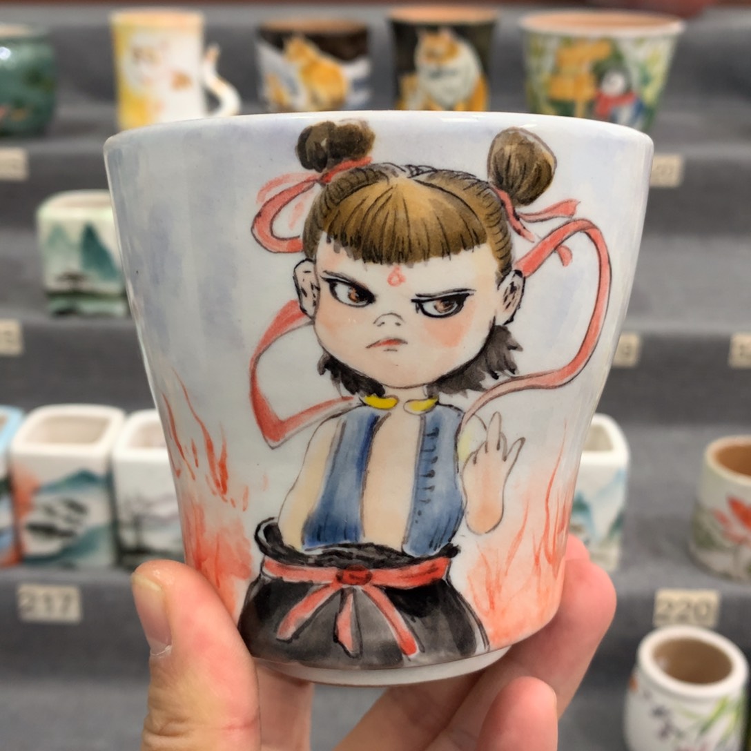 罐精品手绘多肉花盆