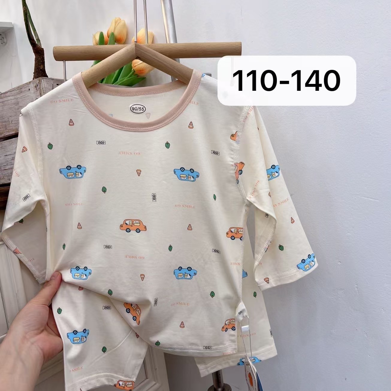 929 橘子家儿童家居服七分袖套装