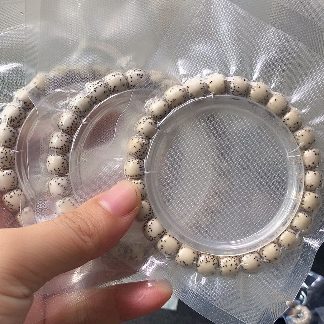 吊坠星月菩提原白侧留白9*8