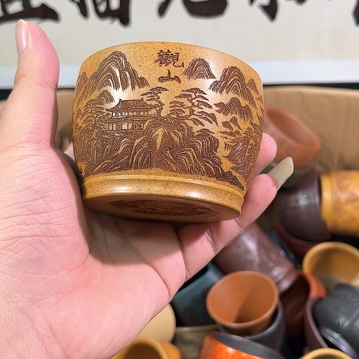 茶杯紫砂全手工紫砂主人杯