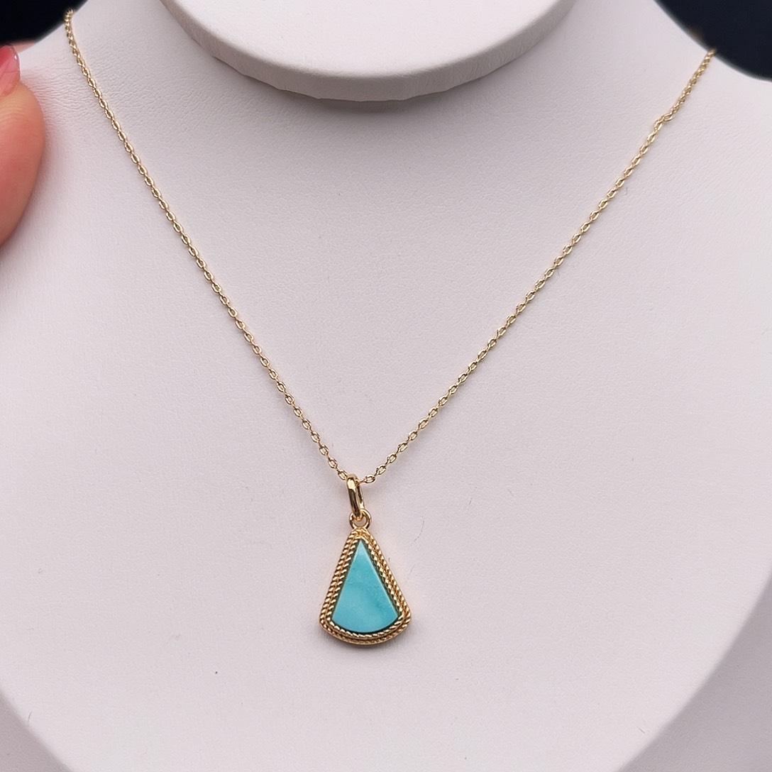 绿松石颈饰合金项链