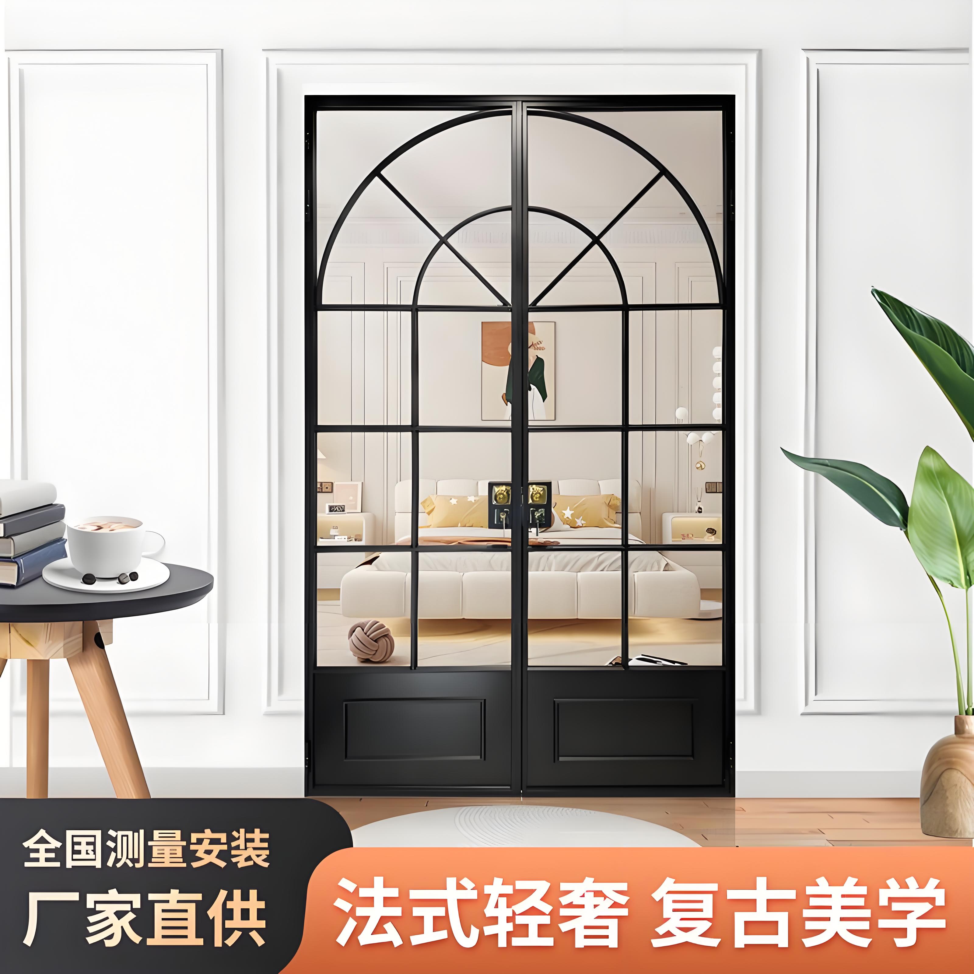 卫生间双开门/门联窗【包邮包安装】|阳台&/40系/法式复古玻璃门