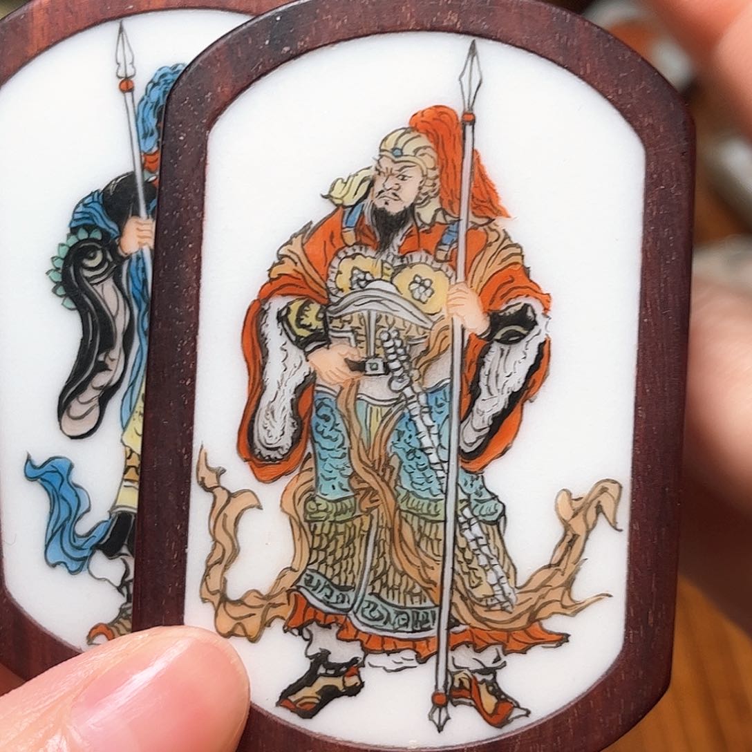 瓷片老*瓷片挂件一个