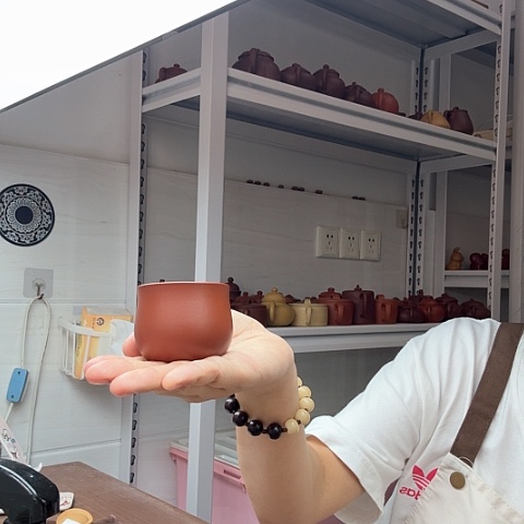 朱泥茶案主人杯主人杯