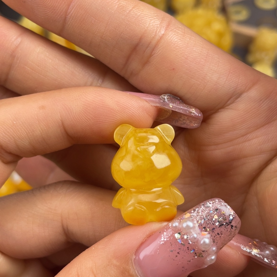 琥珀裸石未镶嵌蜜蜡