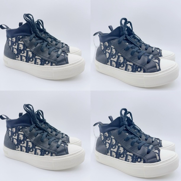 95新 DIOR/迪奥 35.5-37.5码/经典满印印花高帮板鞋