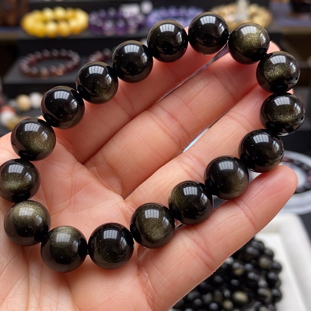 黑曜岩手链未镶嵌