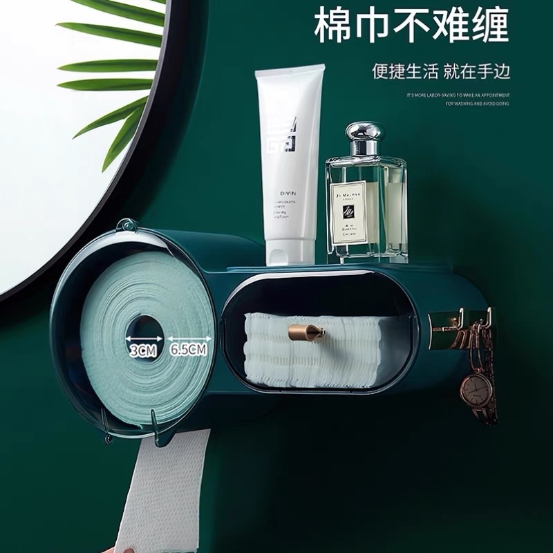 浴室壁挂洗脸巾收纳盒置物架洗脸巾挂架不挑
