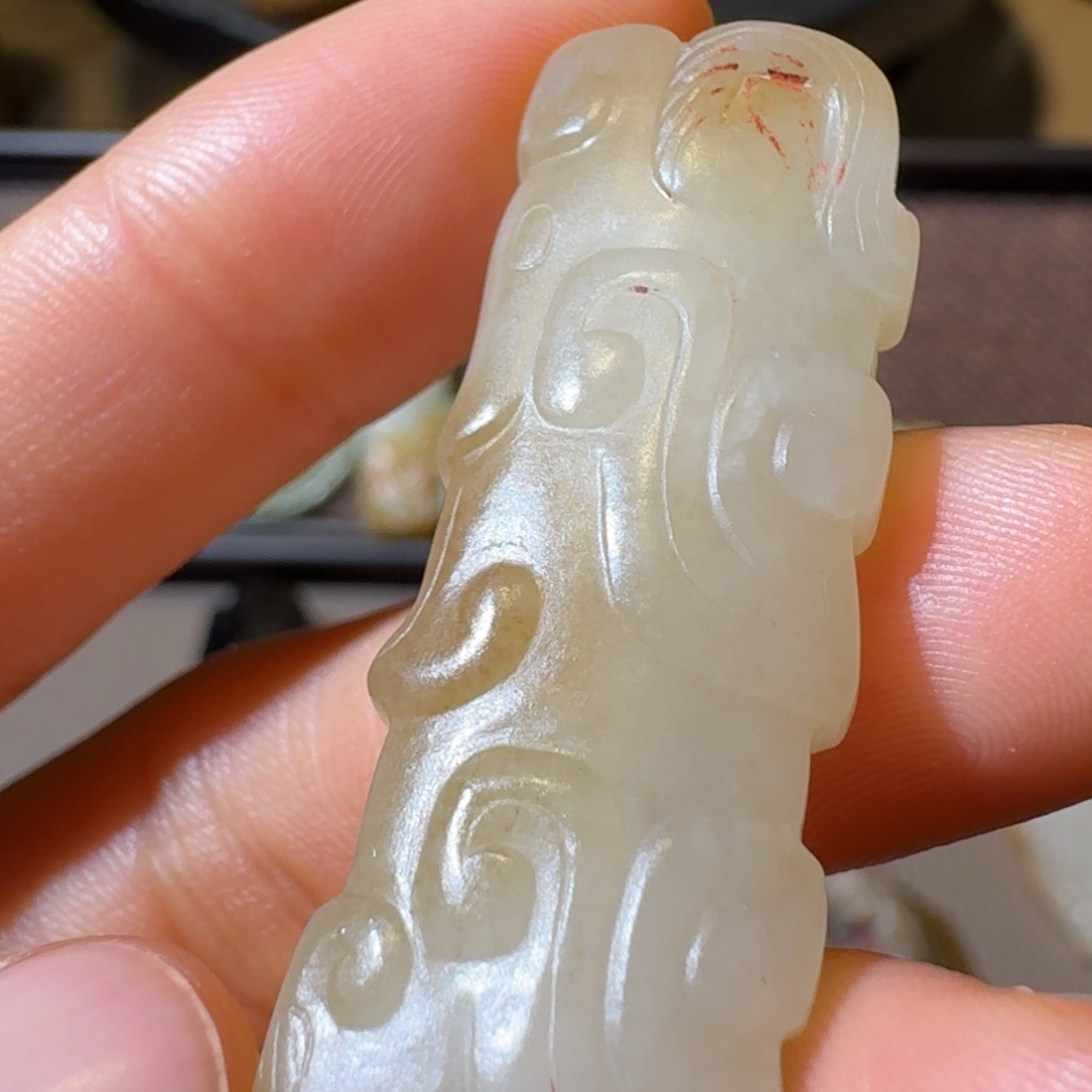 和田玉（糖玉）笔搁未镶嵌贺*