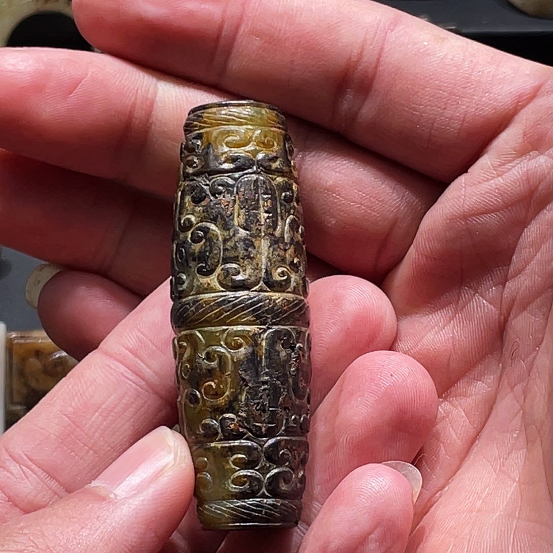 和田玉（糖玉）颈饰未镶嵌不*楼