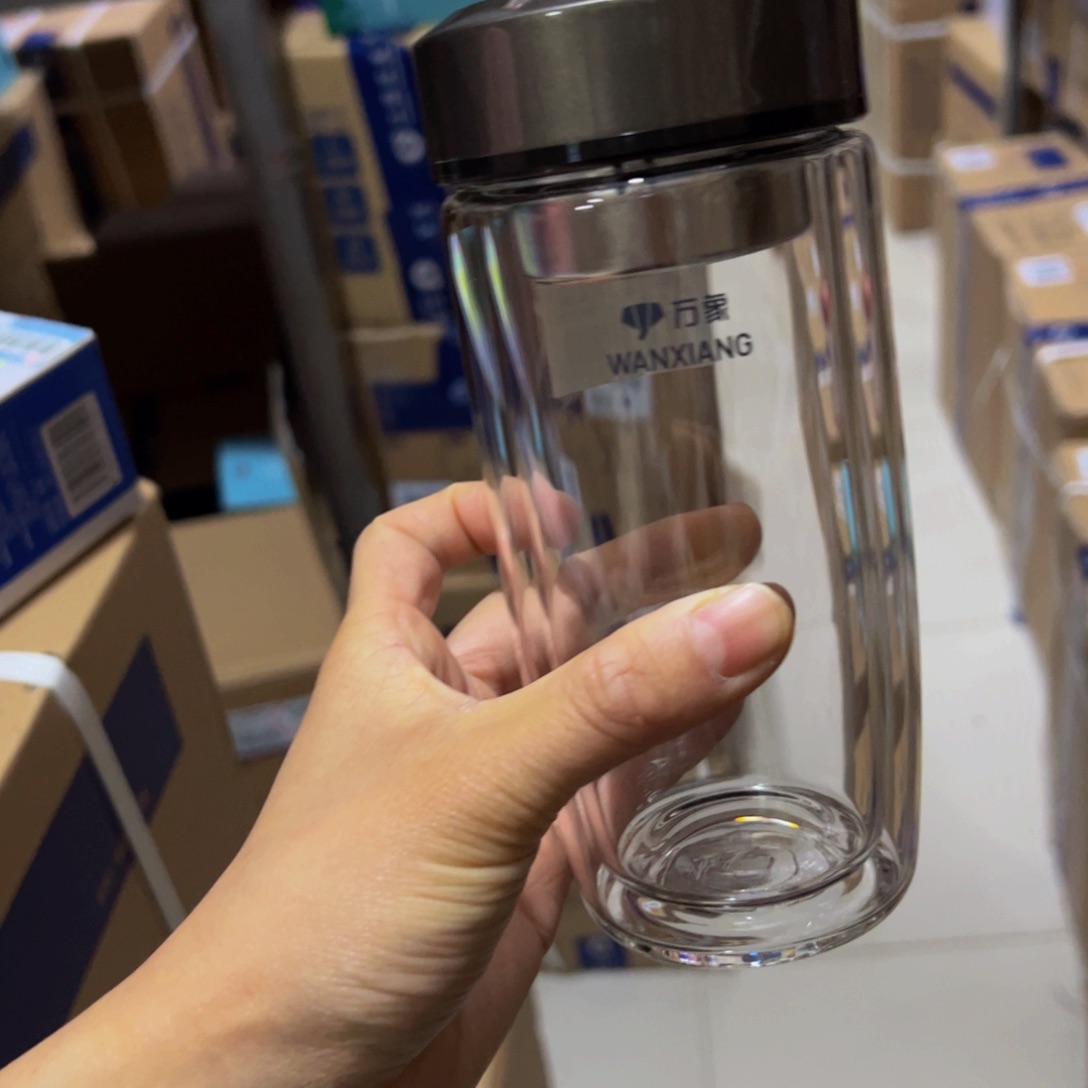 V406双层玻璃杯360➕杯套