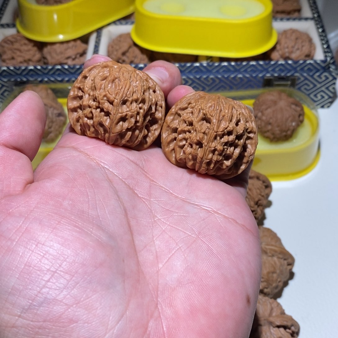 文玩核桃把件旗*磨盘