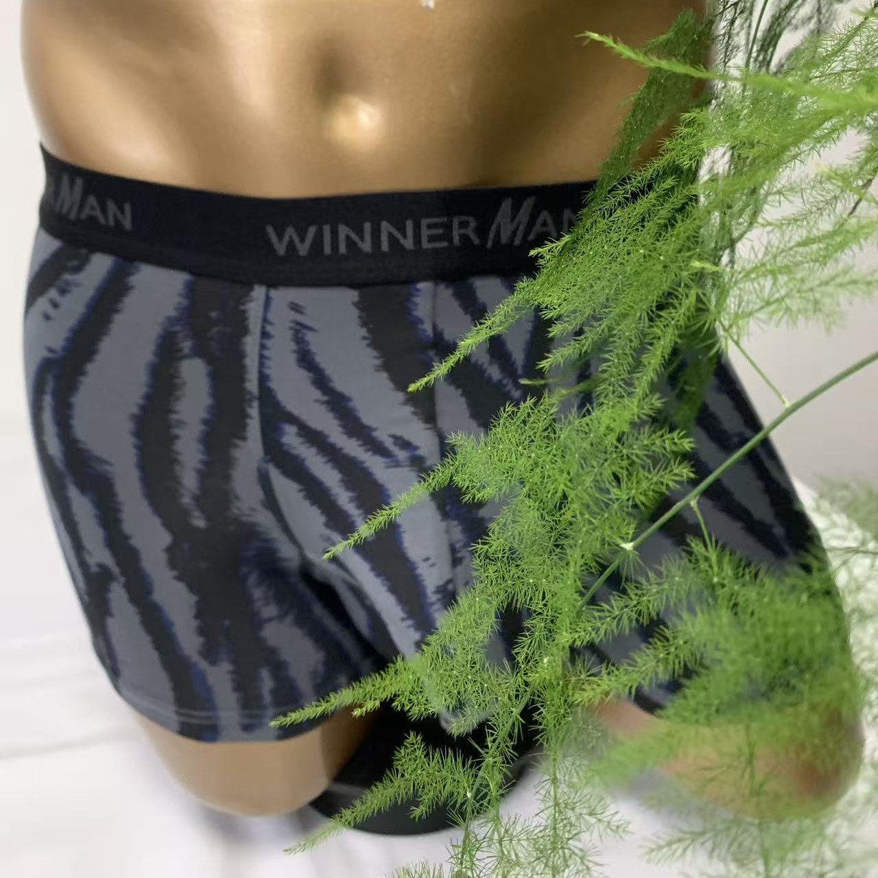 威尔美一室一厅双囊袋舒适透气时尚男士平角内裤