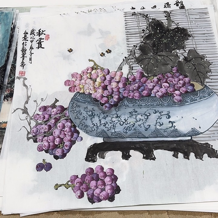 国画花鸟等多种鸟类的栖息地和栖息