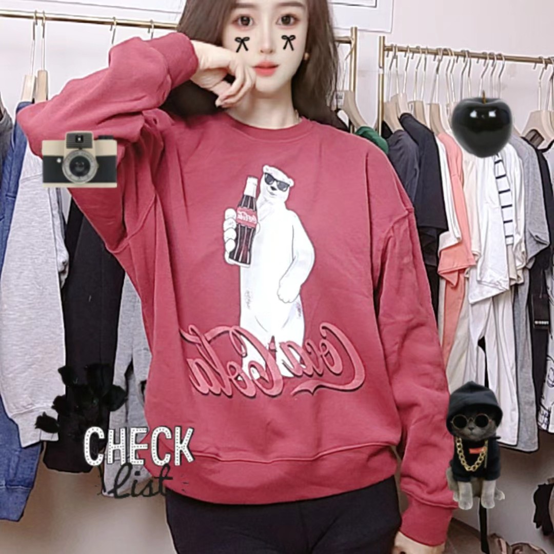 外贸休闲薄绒卫衣056