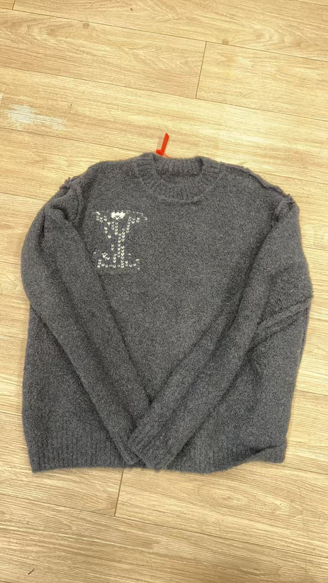 黑-灰-小毛驴毛衣-24034