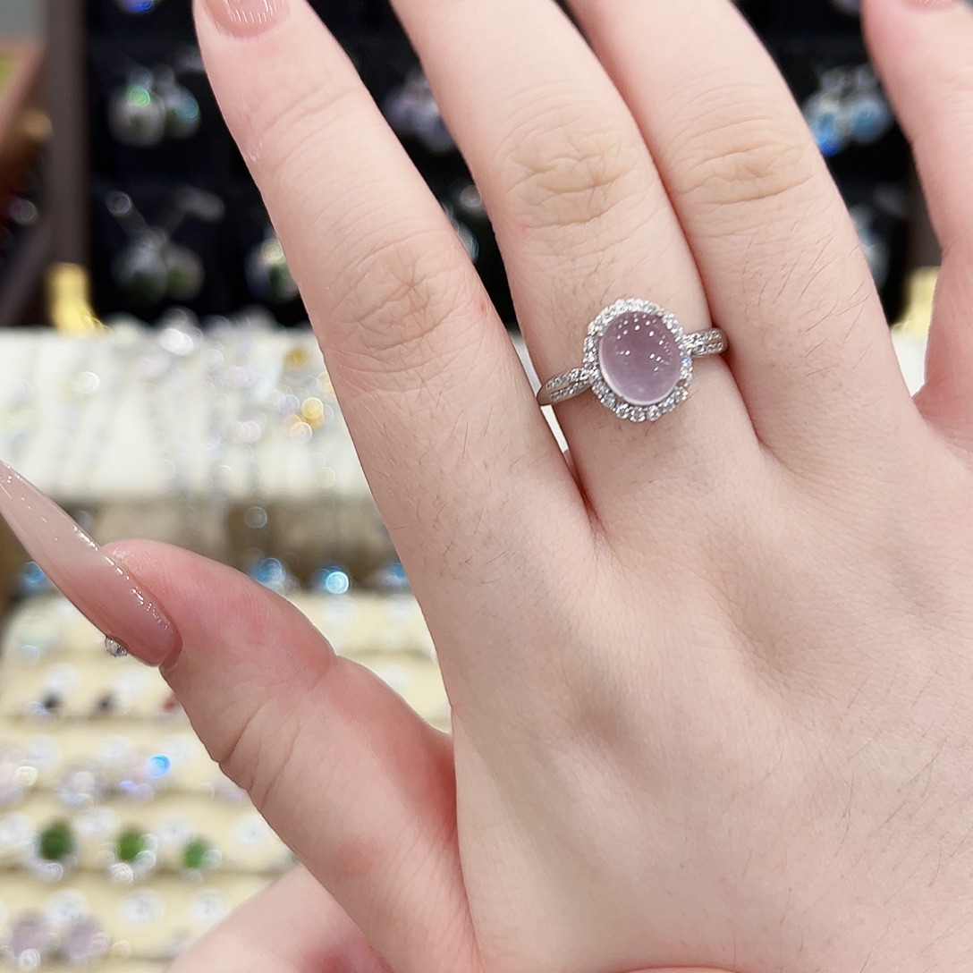 *****戒指银S925镶嵌萤石