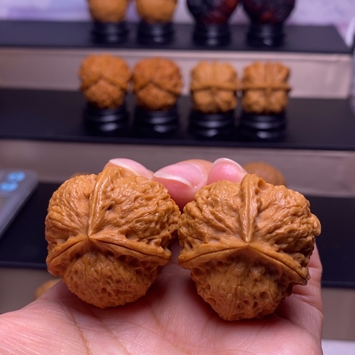 把件文玩核桃七星三楞41