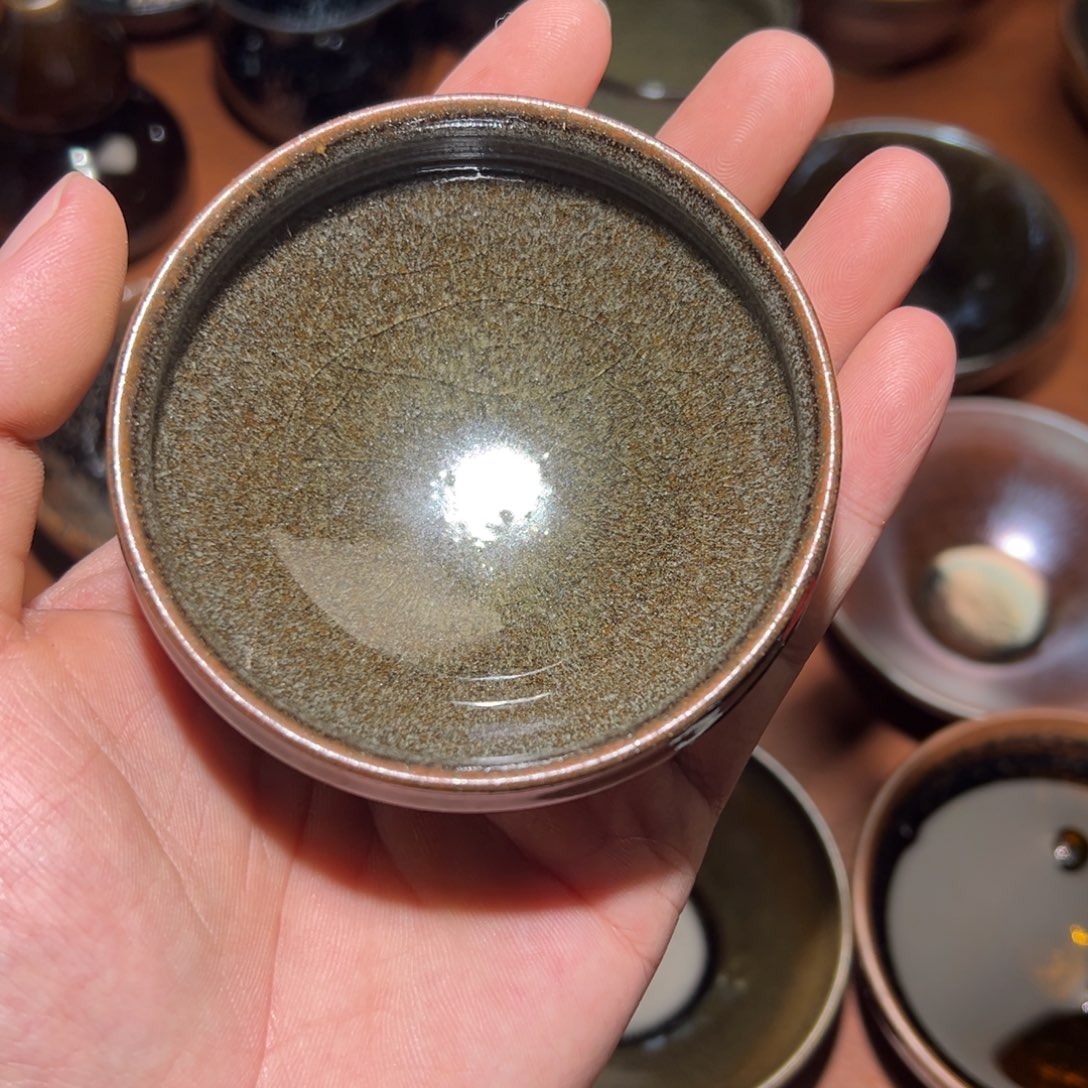 用***6茶盏柴烧主人杯建窑建盏茶盏