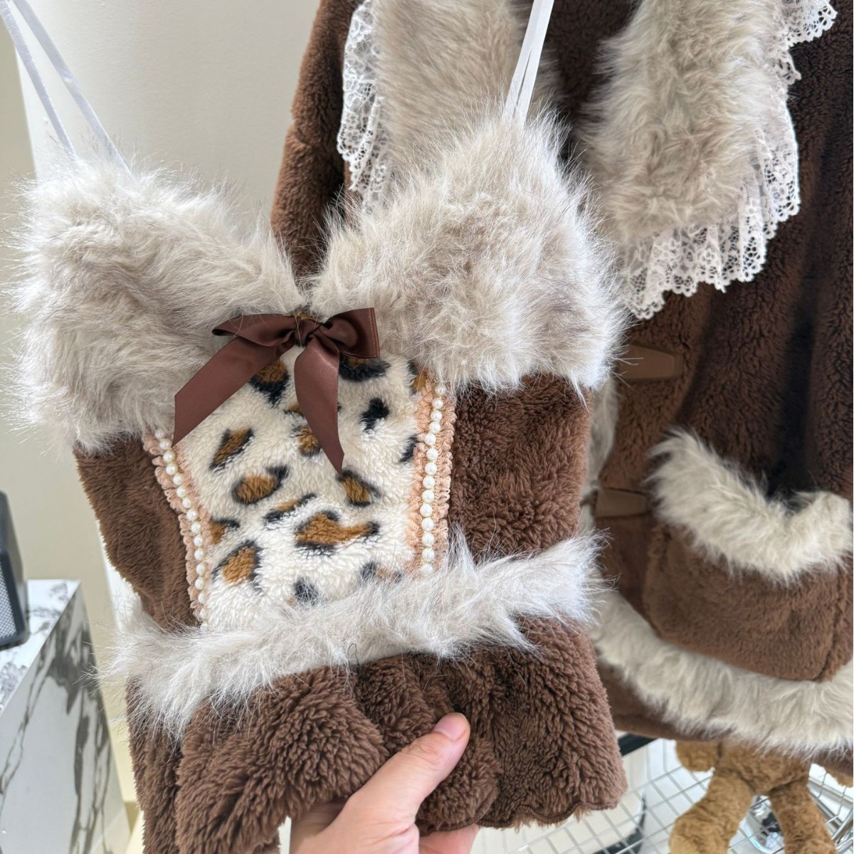 气质轻奢居家服套装潮流女士蕾丝花边三件套家居服