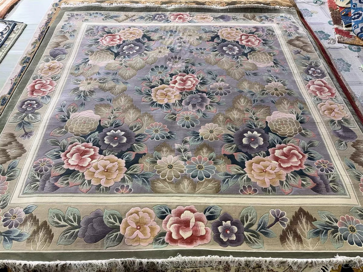 240手工编织蚕丝地毯客厅沙发高档美式中式法式轻奢高级卧室柔软