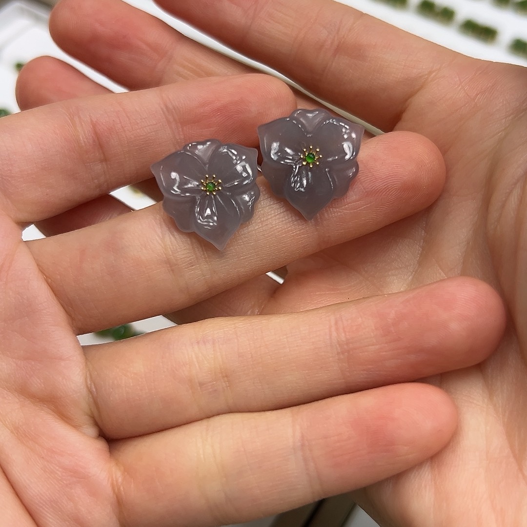 18K金镶嵌定制和田玉君****6颜色多样性发货拍一发一