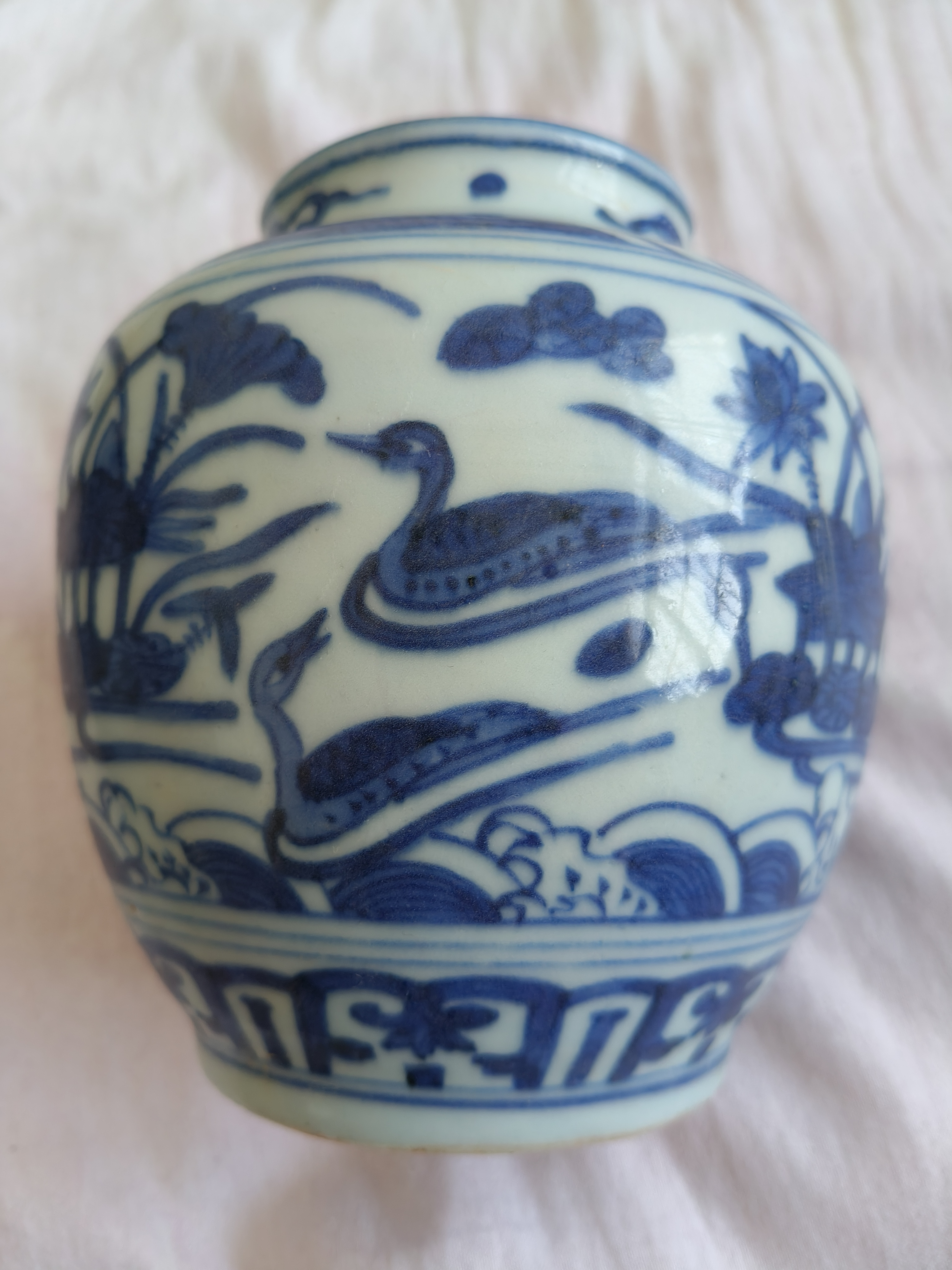 青花瓷器型花一件