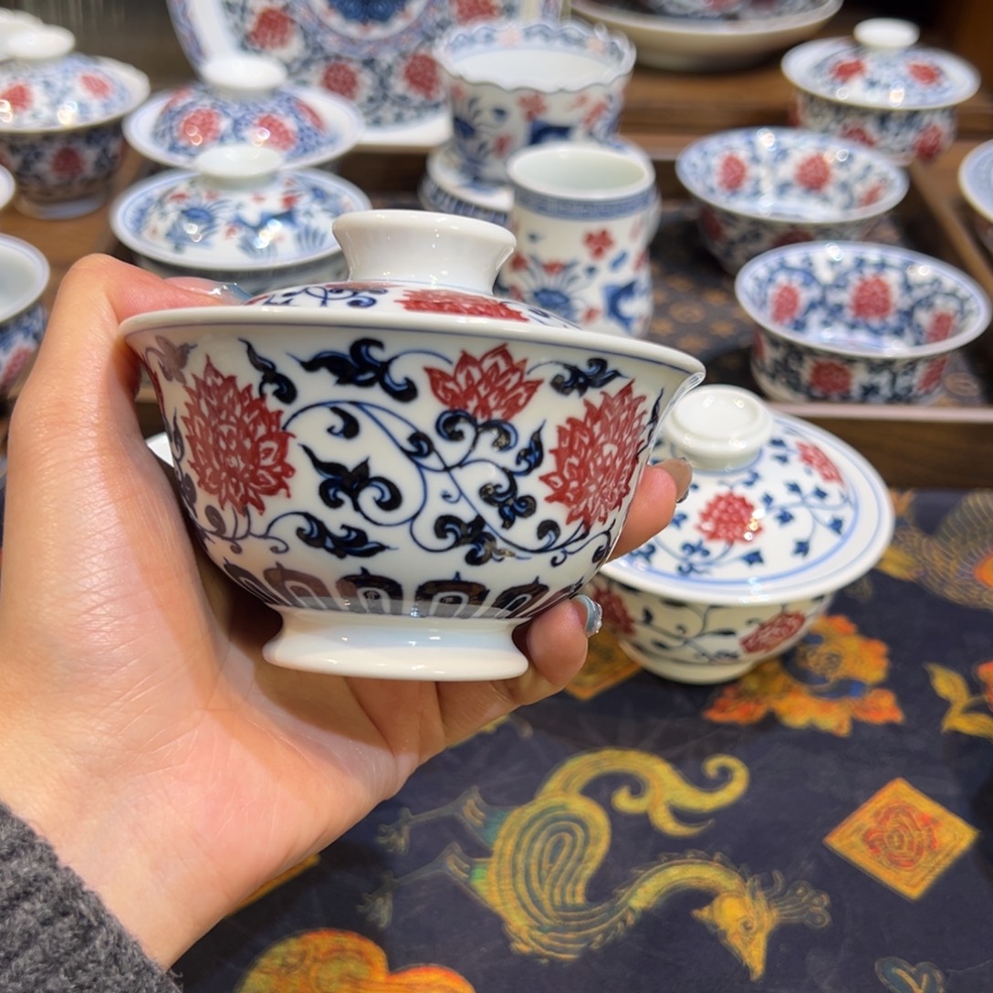 摆件陶瓷景德镇茶器百宝箱