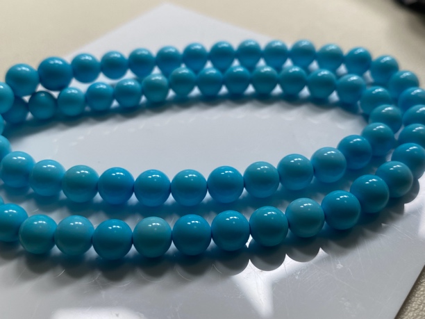 石方珠宝精品原矿高瓷高蓝塔链,瓷釉级玉化蓝