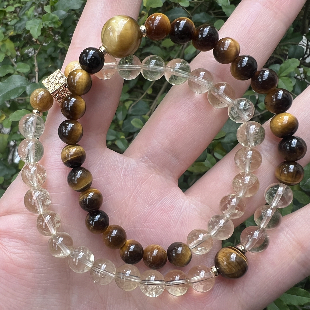 【聚宝盆】双圈水晶手串*星宝手作（多样性发货）