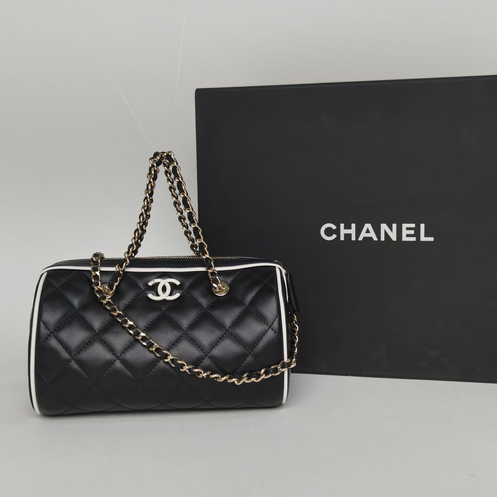 99新 Chanel/香奈儿 【66活动】25P 漫画系保龄球包 链条包