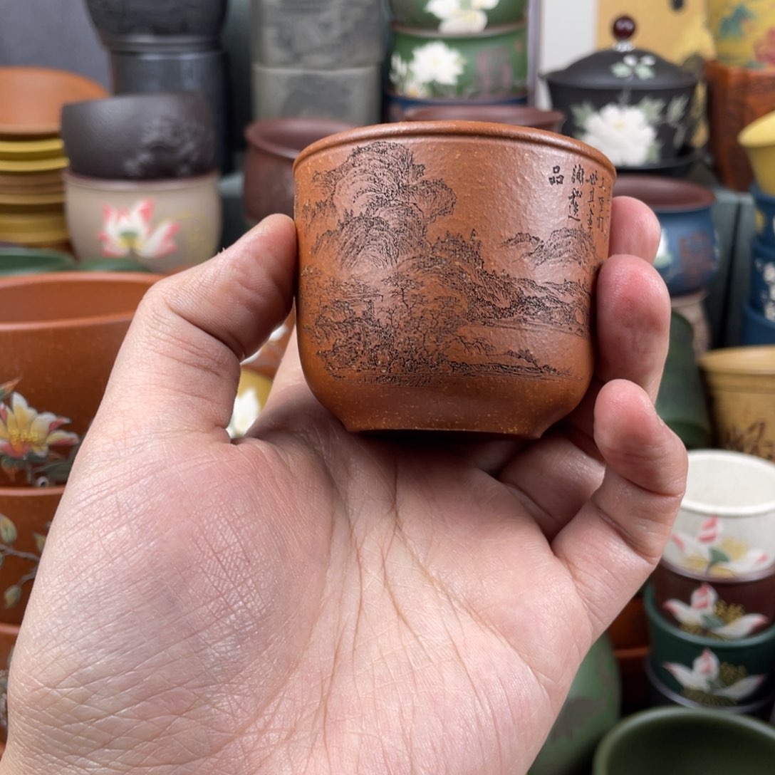 紫砂茶杯紫砂茶杯