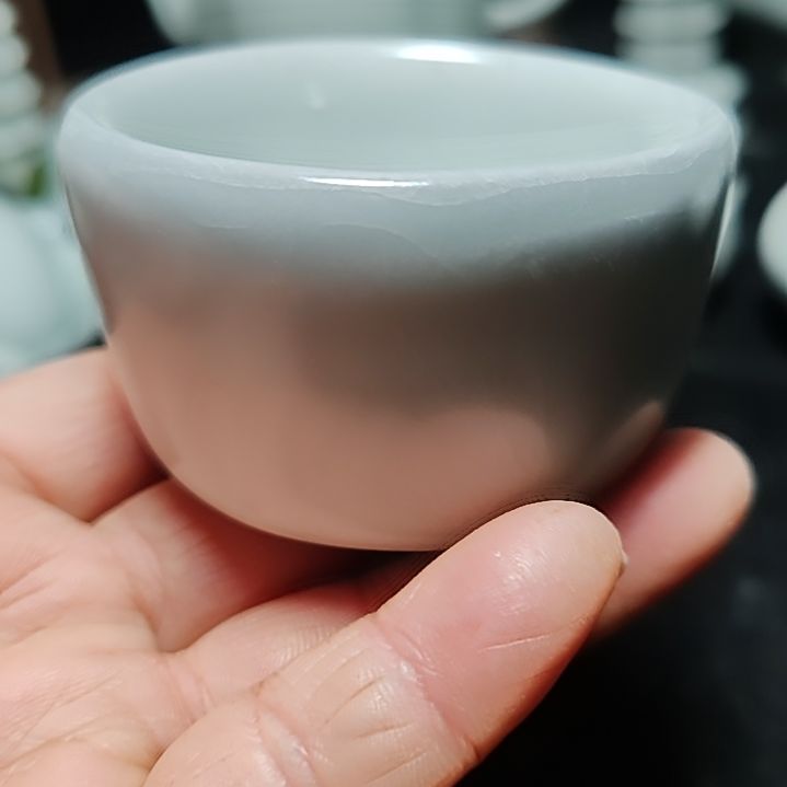 官瓷天青釉直口杯