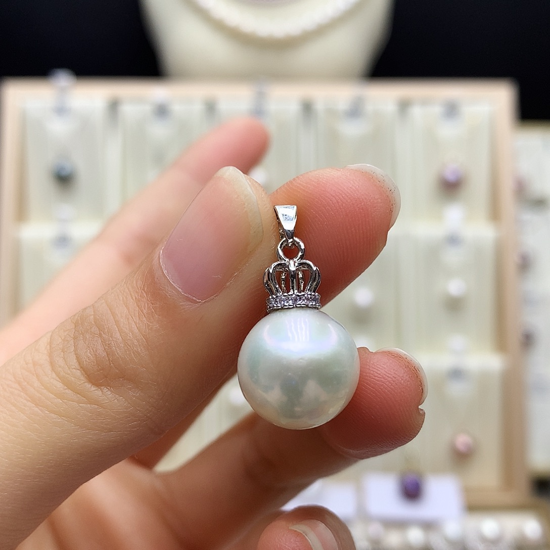 颈饰合金淡水珍珠