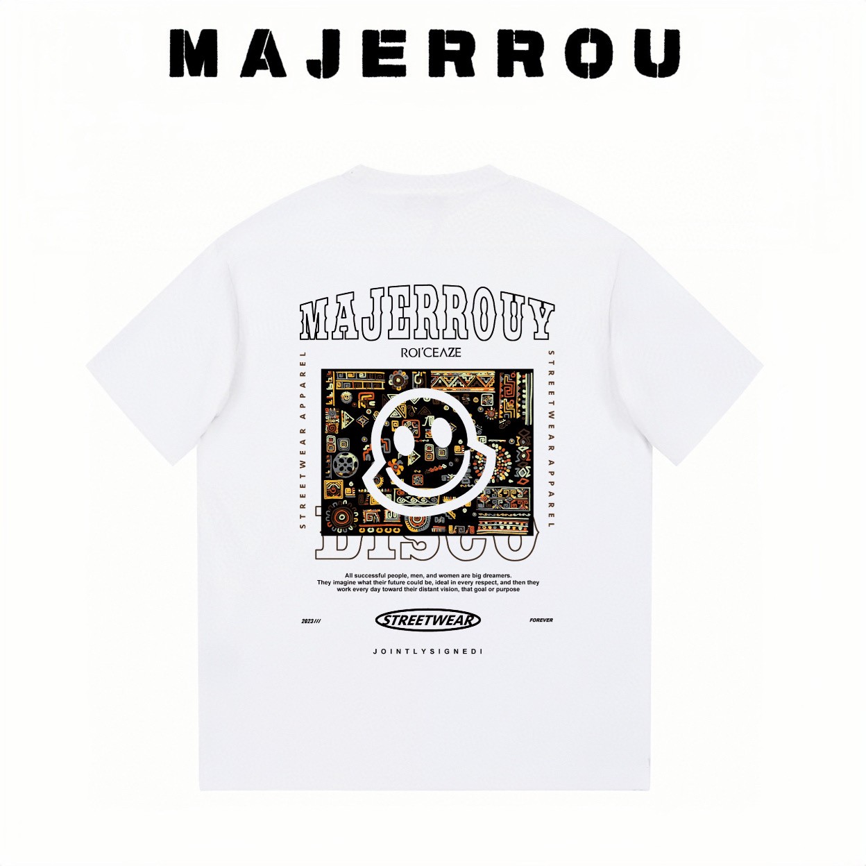 【29号链接】笑脸短袖t恤男款夏季新款潮流显瘦半袖上衣潮圆领