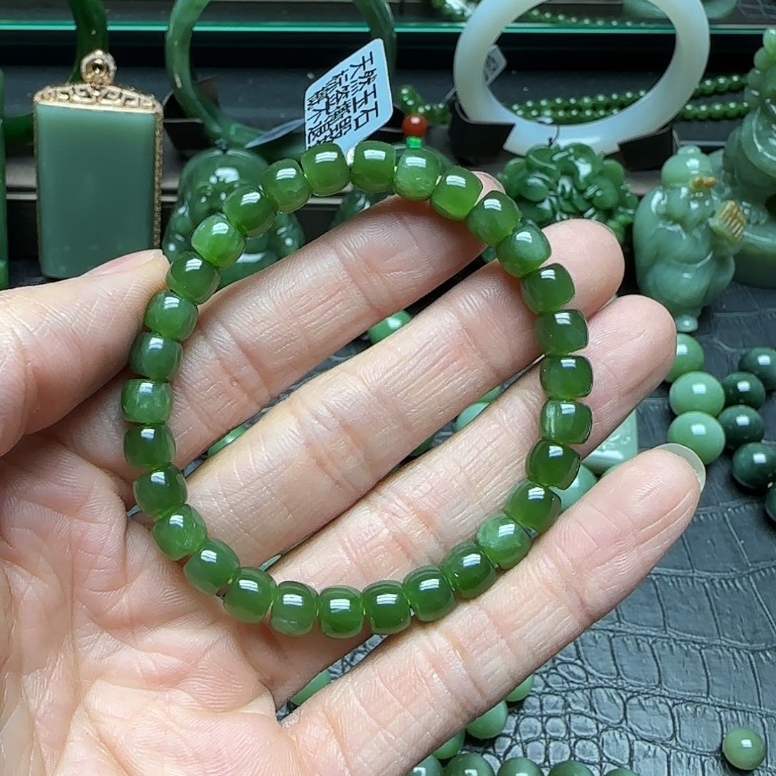 和田玉手串未镶嵌