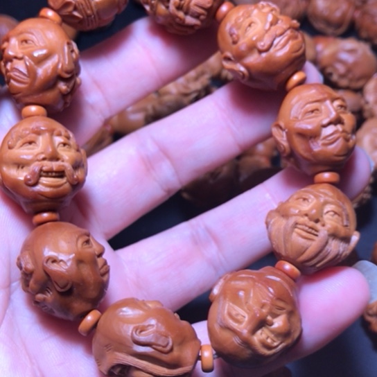 杨***洁橄榄核手串/手链老苏工须派十八罗汉