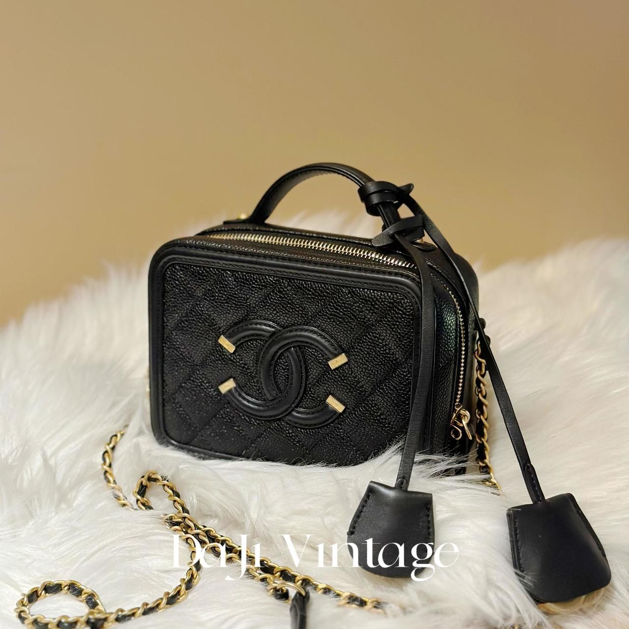 大吉中古/Chanel香奈儿菱格纹Vanity小号相机单肩包