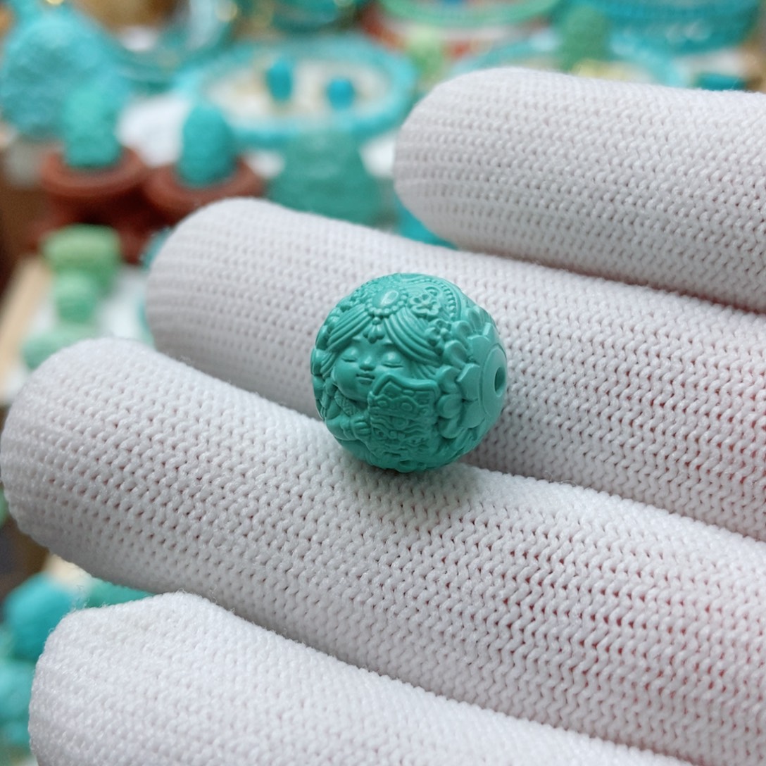 绿松石未镶嵌珠子