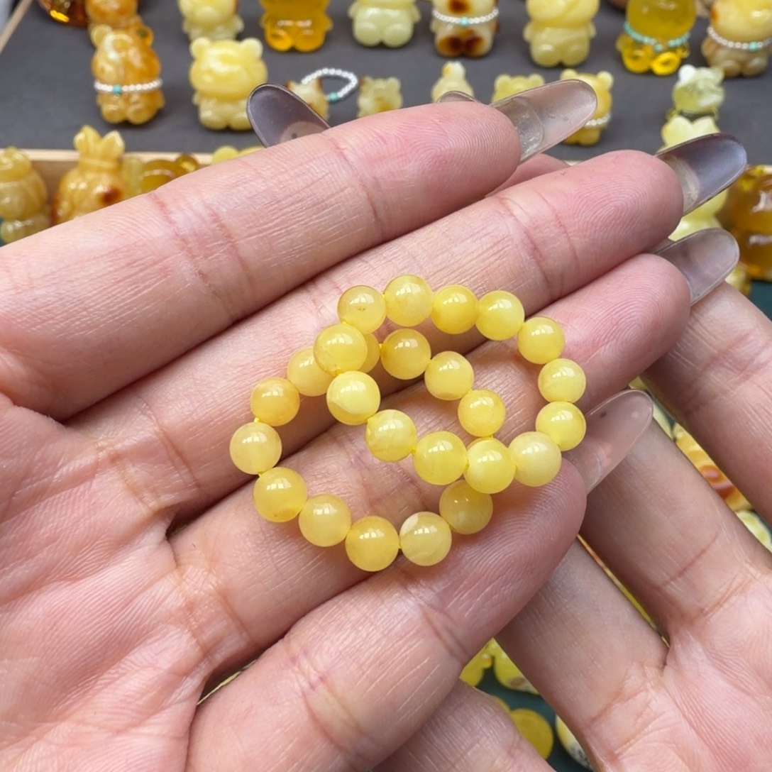 琥珀未镶嵌裸石随机一个